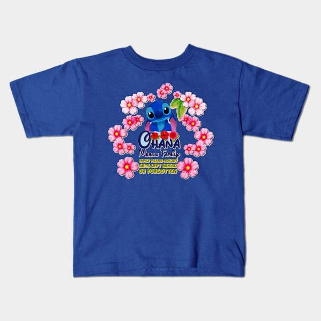 Aesthetic cute Stitch Kids T-Shirt by PyGeek